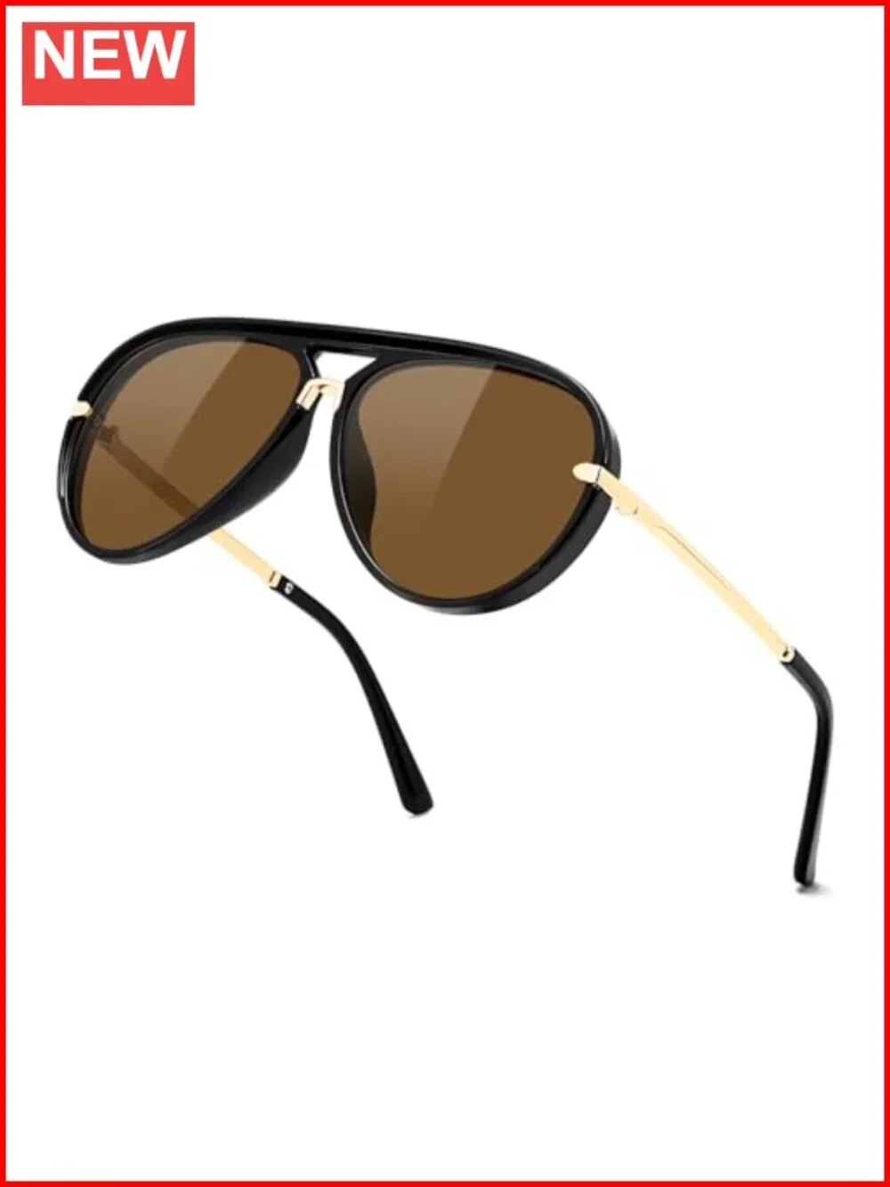 Classic Aviator Sunglasses UV400 Protection Metal Temple Unisex